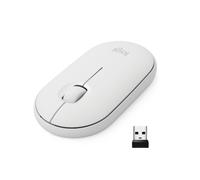 Logitech Pebble M350 Ratón Óptico Inalámbrico Blanco