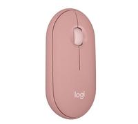 Logitech Pebble Mouse 2 M350s, estilizado ratón inalámbrico Bluetooth, ligero, personalizable, clics discretos, Easy-Switch, Windows, macOS, iPadOS, Android, ChromeOS - Rosa