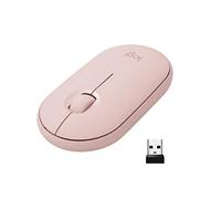 Logitech Pebble Ratón Inalámbrico, Bluetooth o 2,4 GHz con Receptor Unifying, Ratón con Clic Silencioso para Portátil/Notebook/PC/Mac/iPad OS/Chromebook - Blanco