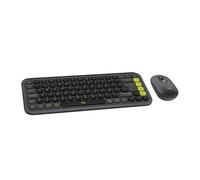 Logitech POP Icon Combo Pack Teclado + Ratón Inalámbrico Bluetooth Grafito y Verde