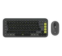 Logitech POP ICON COMBO DEU QWERTZ | Escritura cómoda, teclas programables, clics silenciosos, interruptor fácil para hasta 3 dispositivos, QWERTZ DEU - Grafito
