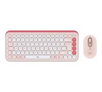 Logitech Pop Icon Combo, Juego de Teclado y ratón Bluetooth, Golpear cómodamente, Teclas y Botones programables, clics discretos, Easy-Switch hasta 3 Dispositivos
