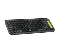 Logitech Pop Icon Keys Teclado inalámbrico Bluetooth, Escritura cómoda, Teclas programables, Cambio fácil Entre hasta 3 Dispositivos, para portátil, Tablet, PC, Disposición QWERTY Español - Grafito