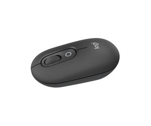 Logitech Pop Mouse, ratón inalámbrico Bluetooth Compacto y portátil | Botones programables, clics discretos, tecnología Easy-Switch, hasta 3 dispositivos, portátil, tablet, PC - Grafito