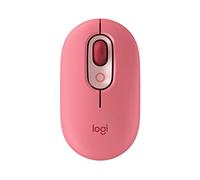 Logitech Pop Ratón inalámbrico con Emoji Personalizable, Tecnología SilentTouch, Precisión y Velocidad, Diseño Compacto, Bluetooth, USB, Multidispositivo, Color Heartbreaker