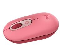 Logitech POP Ratón inalámbrico con Emoji personalizable, tecnología SilentTouch, precisión y velocidad, diseño compacto, Bluetooth, USB, multidispositivo, compatible con OS - Heartbreaker