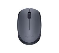 Logitech Ratón inalámbrico M170, 2,4 GHz con mini receptor USB, seguimiento óptico, duración de la batería de 12 meses, PC/Mac/Laptop ambidiestro, gris/negro (renovado)