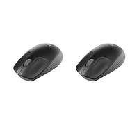 Logitech Ratón Inalámbrico M190, Diseño Curvo Ambidiestro, Batería 18 Meses con Modo Ahorro, Receptor USB, Cursor y Desplazamiento Preciso, Rueda de Desplazamiento Amplio, Negro (Paquete de 2)