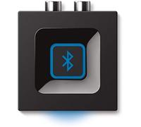 Logitech Receptor de audio Bluetooth inalámbrico, Bluetooth multipunto, entrada de 3,5 mm y RCA, botón de emparejamiento, alcance de 15 m, enchufe británico, PC/Mac/tableta/teléfono móvil/receptor AV/sistema estéreo, negro, 1 pieza