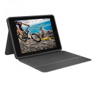 Logitech Rugged Folio Funda con Teclado Bluetooth Gris para iPad 2019 10.2''