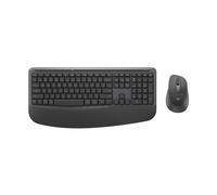 Logitech Signature Comfort Plus Combo MK880 para Empresas: Teclado y ratón inalámbricos de tamaño Completo con reposamanos, pulsaciones silenciosas, Receptor Seguro, Bluetooth, Windows/macOS