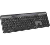 Logitech Signature Delgado Solar+ Wireless Keyboard - FRA AZERTY | Alimentado por luz solar/artificial, batería de hasta 10 años, teclas personalizables, Bluetooth, AZERTY francés
