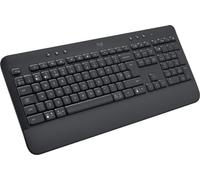 Logitech Signature K650 Teclado Inalámbrico Completo con Reposamanos, QWERTY Inglés Reino Unido, Gris