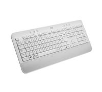 Logitech Signature K650 Teclado Inalámbrico Completo con Reposamanos, QWERTY US Internacional, Blanco