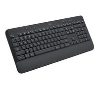 Logitech Signature K650 Teclado Inalámbrico Completo con Reposamanos, QWERTY US Internacional, Gris