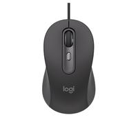 Logitech Signature Wired M520 for Business, ratón con Cable óptico, USB-C Plug and Play, Windows/Mac/Chrome/PC/portátiles - Grafito