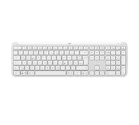 Logitech signature slim k950, teclado inalámbrico - blanco, disposici