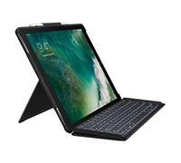 Logitech Slim Combo Funda para iPad, iPad Pro 12,9 Pulgadas, 1.ª/2.ª Generación Modelos: A1584, A1652, A1670, A1671, A1821, Teclas Retroiluminadas, Smart Conector, Disposición QWERTY Español, Negro