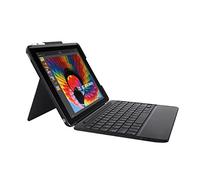 Logitech Slim Combo Funda para iPad con Teclado Inalámbrico Bluetooth Extraíble Retroiluminado, para iPad 5a/6a Generación, Modelos: A1893, A1954, A1822, A1823, Batería de Duración Adecuada, Italiano