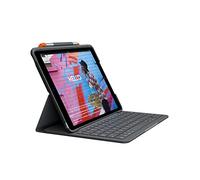 Logitech Slim Folio para iPad 7a generación, Disposición QWERTY Inglés Reino Unido, Gris