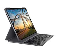 Logitech Slim Folio Pro para iPad Pro de 11 pulgadas 1a y 2a generación, Disposición AZERTY Francés, Gris