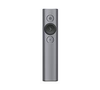 Logitech Spotlight apuntador inalámbricos Bluetooth Gris - Accesorio para presentación de documentos (Bluetooth, 2.4 GHz, 30 m, Polímero de litio, USB, Gris)