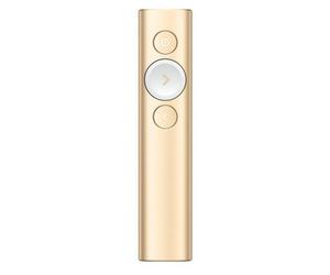 Logitech Spotlight Mando para Presentaciones Inalámbrico Oro - alcance 30m