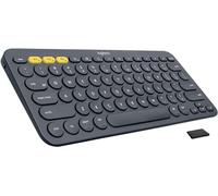Logitech Teclado Bluetooth K380 - Windows, Mac, Chrome OS, Android, iPad, iPhone, compatible con Apple TV - con Flow Cross, gris oscuro, embalaje a granel