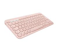 Logitech Teclado Bluetooth multidispositivo K380 para Mac, fácil de Cambiar Entre hasta 3 Dispositivos, Teclas de Tijera, batería de 2 años, MacOS/iOS/iPadOS, diseño alemán QWERTZ, Color Rosa