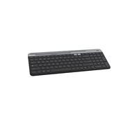 Logitech Teclado inalámbrico delgado K580 con función multidispositivo, compacto y moderno, soporte para teléfono, batería de 24 meses, alcance de 10 m, teclado Bluetooth Turkish Q, color negro