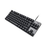 Logitech Teclado mecánico de aluminio con cable K835 TKL, teclado para PC sin diez teclas con diseño compacto y cómodo, interruptores lineales, diseño QWERTZ alemán, gris