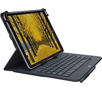 Logitech Universal Folio Funda para iPad o Tablet con Teclado Inalámbrico Bluetooth, Disposición QWERTY Italiano, Negro