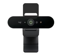 Logitech Brio 4K Webcam para empresa, inicio de sesión biométrico con Windows Hello, corrección de iluminación automática, cancelación de ruido, Microsoft Teams, Zoom, Google Meet y PC/Mac - Grafito