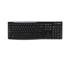 Logitech Wireless Keyboard K270 teclado RF inalámbrico AZERTY Belga Negro