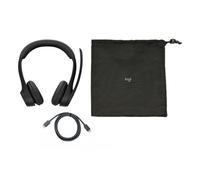 Logitech Zone 305 for Business, auriculares inalámbricos Bluetooth, Bluetooth nativo, para Microsoft Teams, compatible con Windows, Mac, Chrome, Linux, iOS, iPadOS, Android - Negro