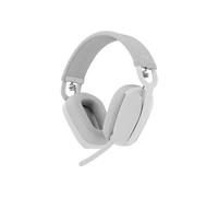 Logitech Zone Vibe Auriculares inalámbricos con adaptador USB-C a través de Bluetooth, que se ajustan alrededor de la oreja, certificados para Microsoft Teams, color gris blanco
