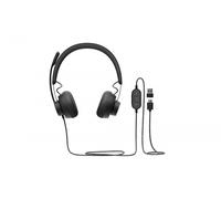 Logitech 981-000870 auricular y casco Auriculares Alámbrico Diadema Llamadas/Música USB Tipo C Grafito