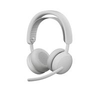 Logitech Zone Wireless 2 ES: Auriculares inalámbricos con cancelación de Ruido, ANC híbrida adaptativa, Bluetooth y Acabado Blanco Crudo