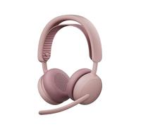 Logitech Zone Wireless 2 ES: Auriculares inalámbricos con cancelación de Ruido, ANC híbrida adaptativa, Bluetooth y Acabado Rosado