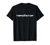 Logo Cinematográfico de Terminator Camiseta, Hombre, Negro, L