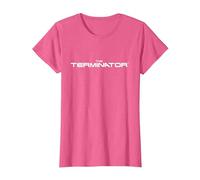 Logo Cinematográfico de Terminator Camiseta, Mujer, Rosa Jaspeado, XS
