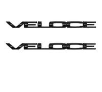 Logo de decoración de Letras de Coche Veloce, para Alfa Romeo Giulia Stelvio reemplazo 3D Logo de Pegatina de Coche,Black