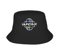 Logo de Huntrix Gorro Bucket de Cazadores de Demonios para Mujeres Gorros de Pescador Divertidas Gorras de Pesca Personalidad Sombreros de Crema Solar gráfica en Hawái