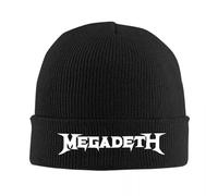 Logo de Megadeths Gorras Tejidas para Mujeres Gorros de otoño e Invierno Gorra de melón cálida