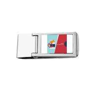 Logo Left Cigarettes are Not Allowed World No Tobacco Day - Cartera delgada para dinero con clip de acero inoxidable