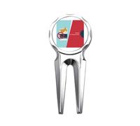Logo Left Cigarettes Are Not Allowed World No Tobacco Day Golf Divot Tool Herramienta de reparación de marcador de pelota de golf
