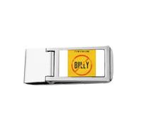 Logo No Bully Art Deco Fashion - Cartera delgada para dinero con clip de acero inoxidable