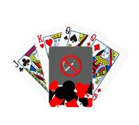 Logo No Smoking Art Deco Fashion Symbol Poker Playing Card Classic Game