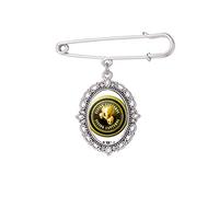 Logo Taiwán volando s broche pin vestido camisa bufanda clips, M