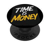 Logo Time is Money para Adultos y niños PopSockets PopGrip Adhesivo